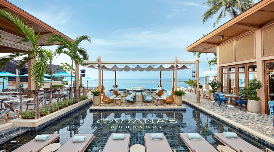 Cabanas is a beautiful beach club suited for couples and groups in the heart of Chaweng Beach